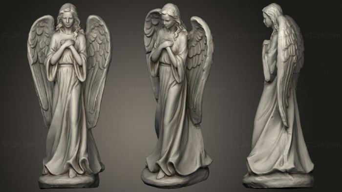 3d модели ангелы (Ангел, AN_0222) 3D модель для ЧПУ станка
